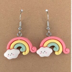 Cute Resin Rainbow Dangle Earrings